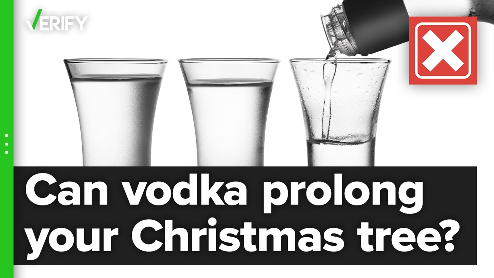 While some people swear by adding something extra like sugar, soda and even vodka to their Christmas tree’s water, our sources say freshwater is the best option.