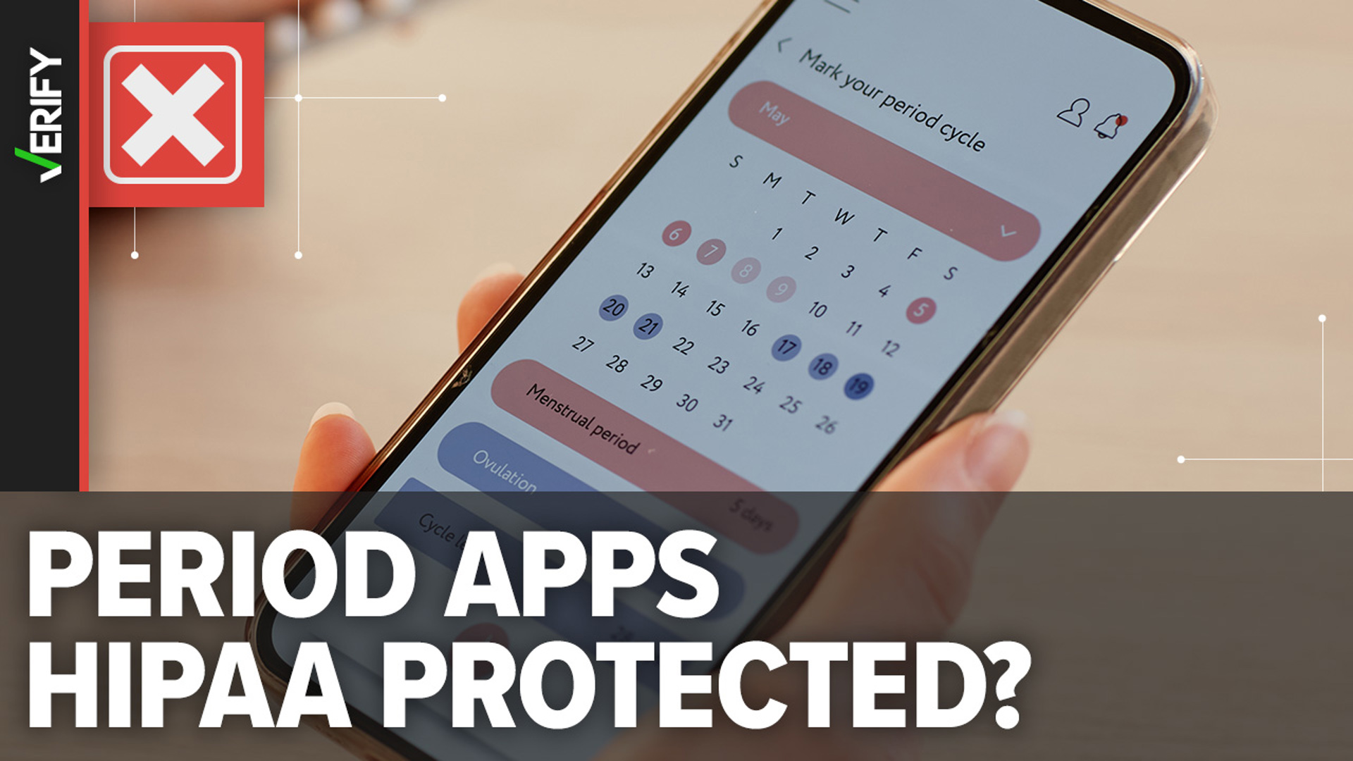 HIPAA applies to covered entities, like health care providers that conduct electronic transactions — not the vast majority of apps that track periods and pregnancy.