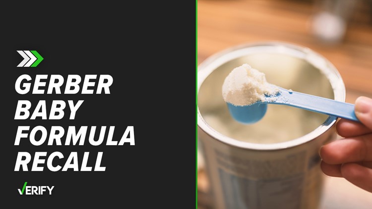 Recalled Gerber baby formula sent to stores in 8 states