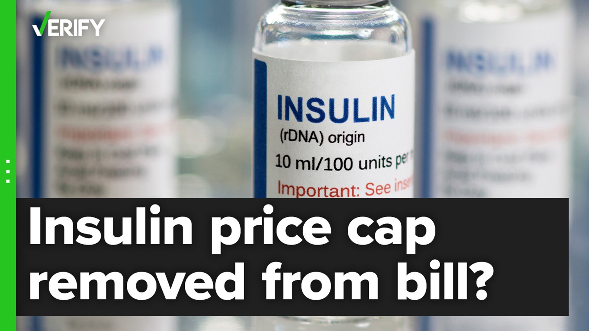 The original text included provisions limiting the price of insulin for Medicare patients and those with private insurance, but the latter did not receive enough support.