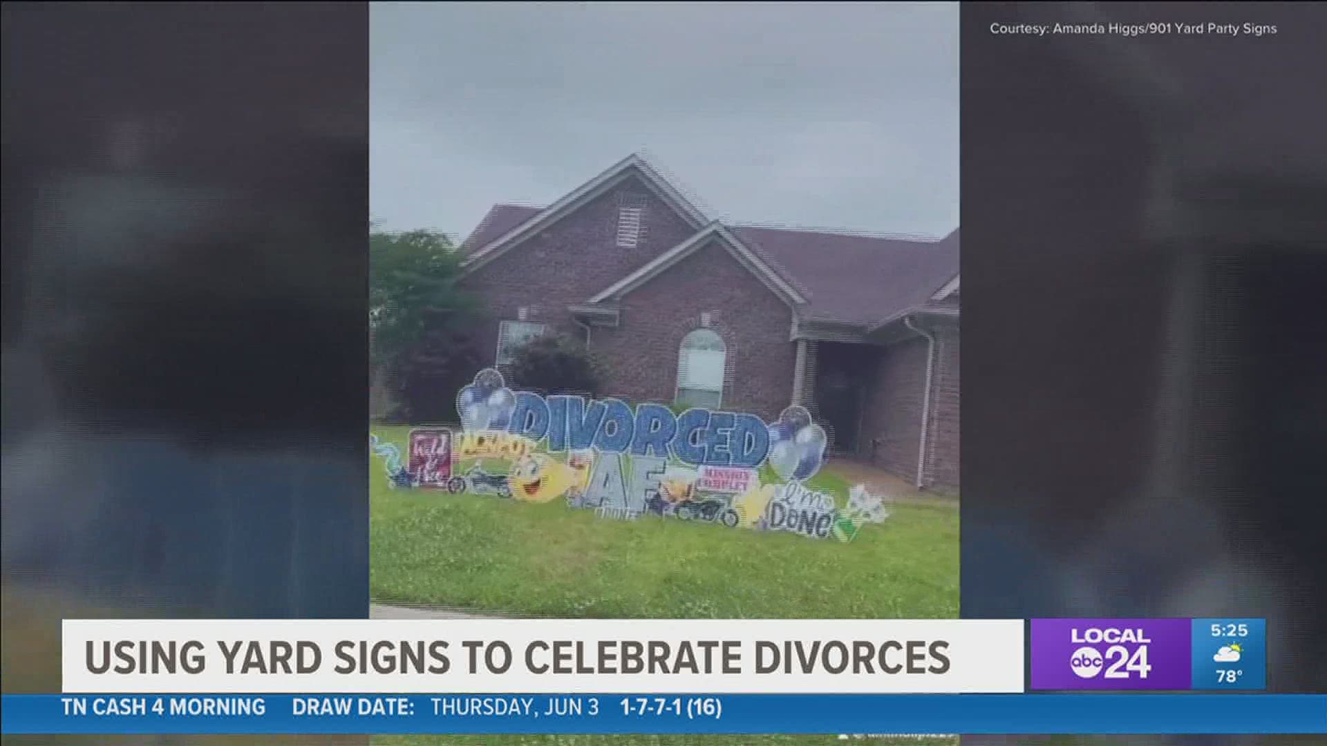 Yard sign decorations became popular during the pandemic but two celebrations took it to another level
