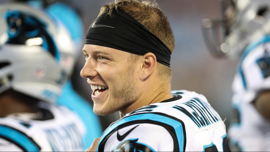 Christian McCaffrey Surprises Elderly Man Injured From Fall With Signed ...