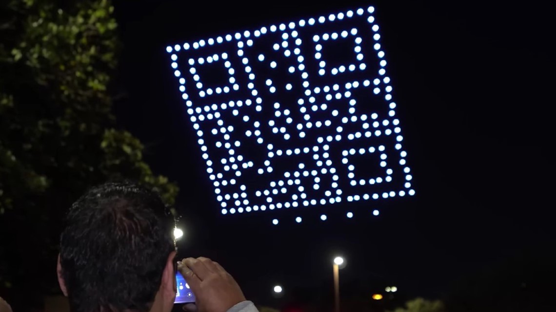 April Fools Day: Downtown Dallas 'Rick Rolled' by drone QR code - Vimarsana News