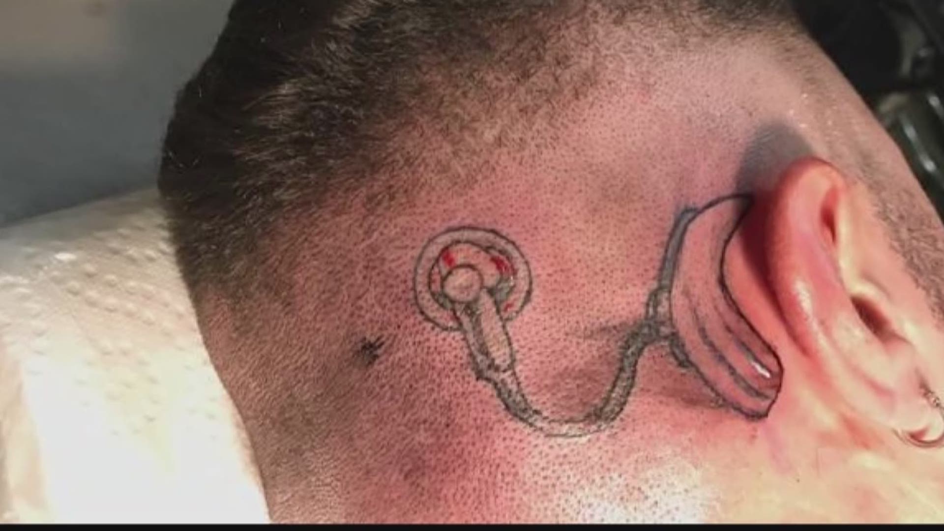 Dad Receives a Tattoo to Match His Daughters Cochlear Implant  Lipreading  Mom