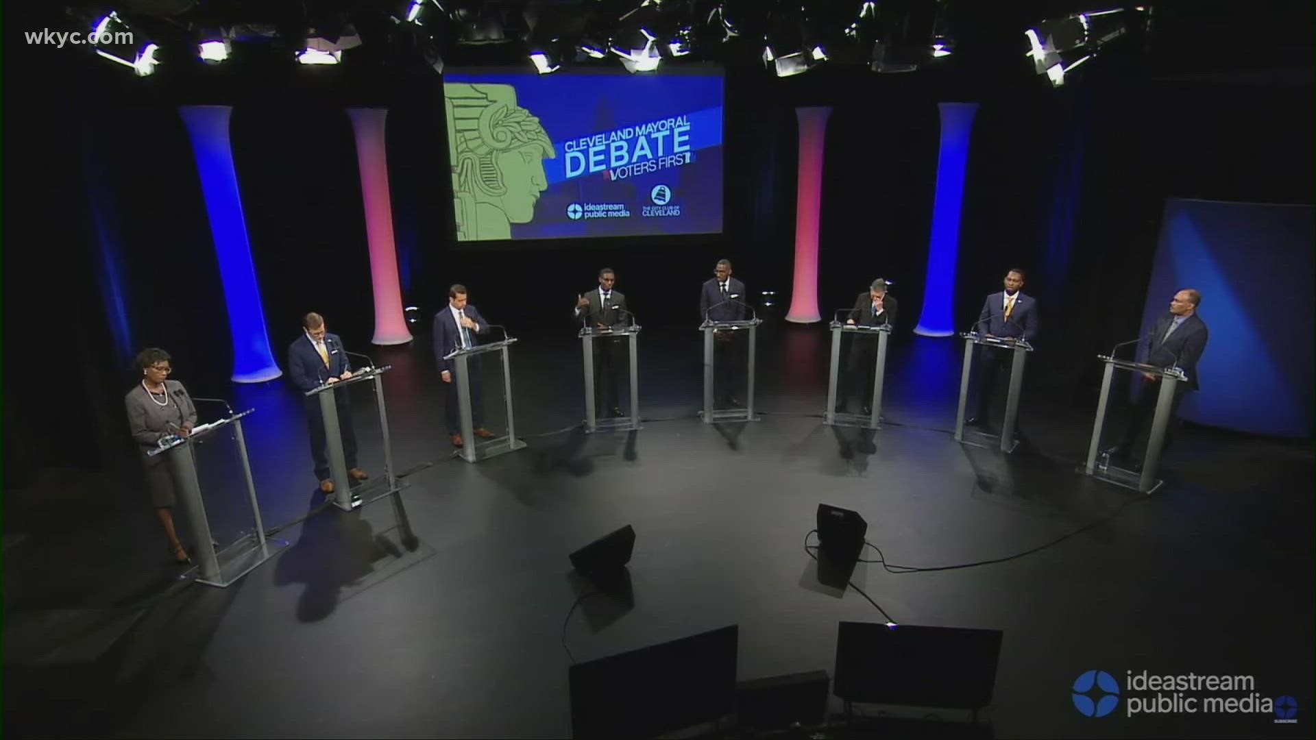 On Tuesday, Cleveland mayoral candidates squared off on issues impacting Cuyahoga County residents. The group discussed racial equity, police reform, and more.