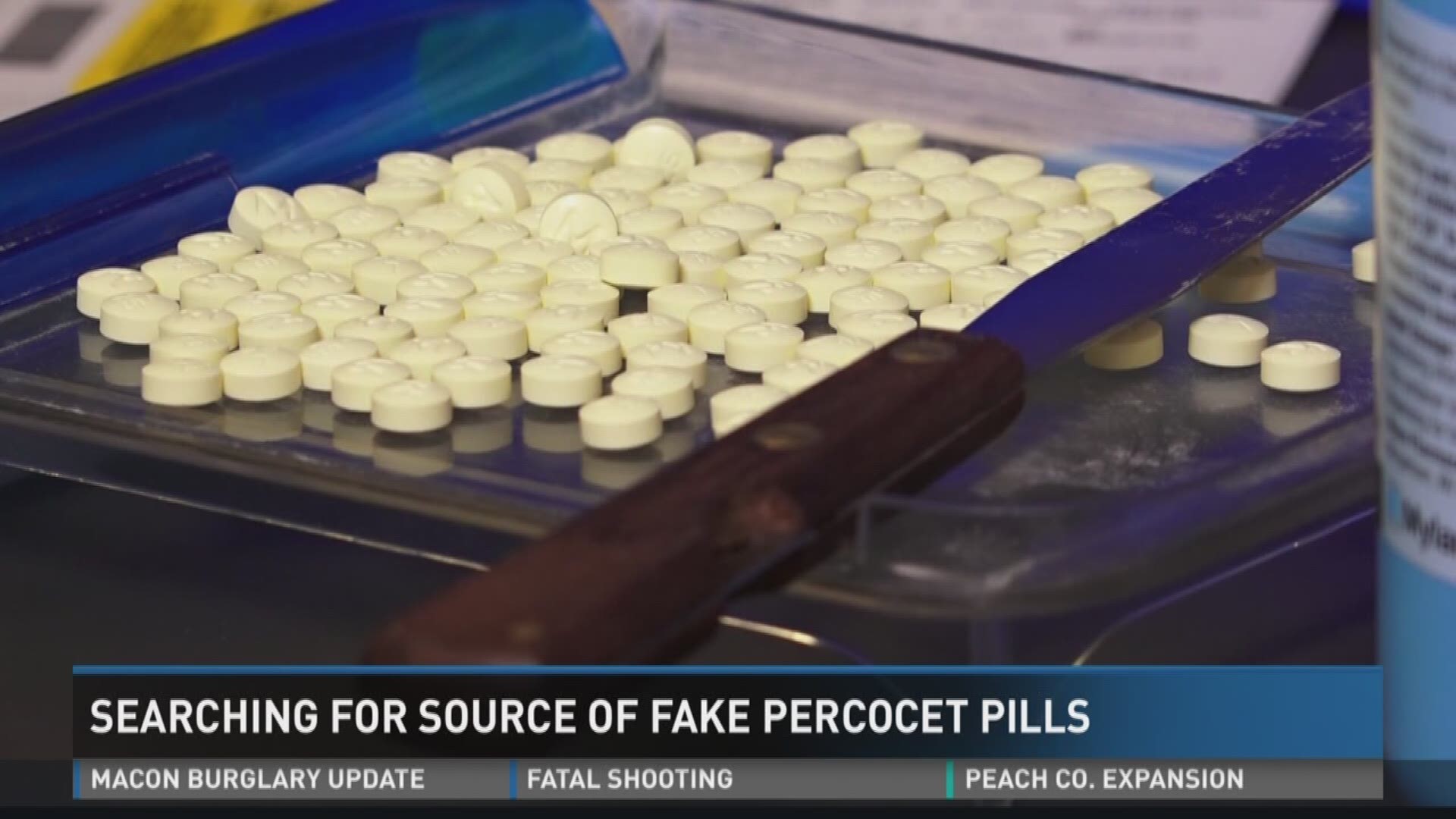 Searching for source of fake percocet pills