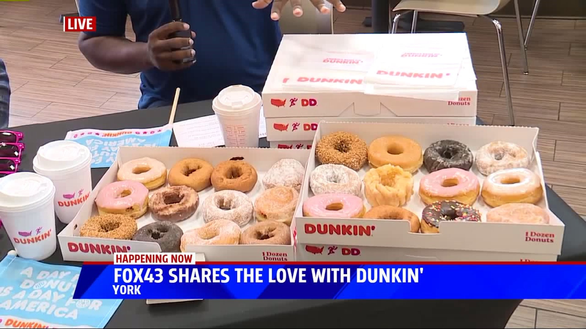 FOX43 & Dunkin "Dunk Out" for National Donut Day