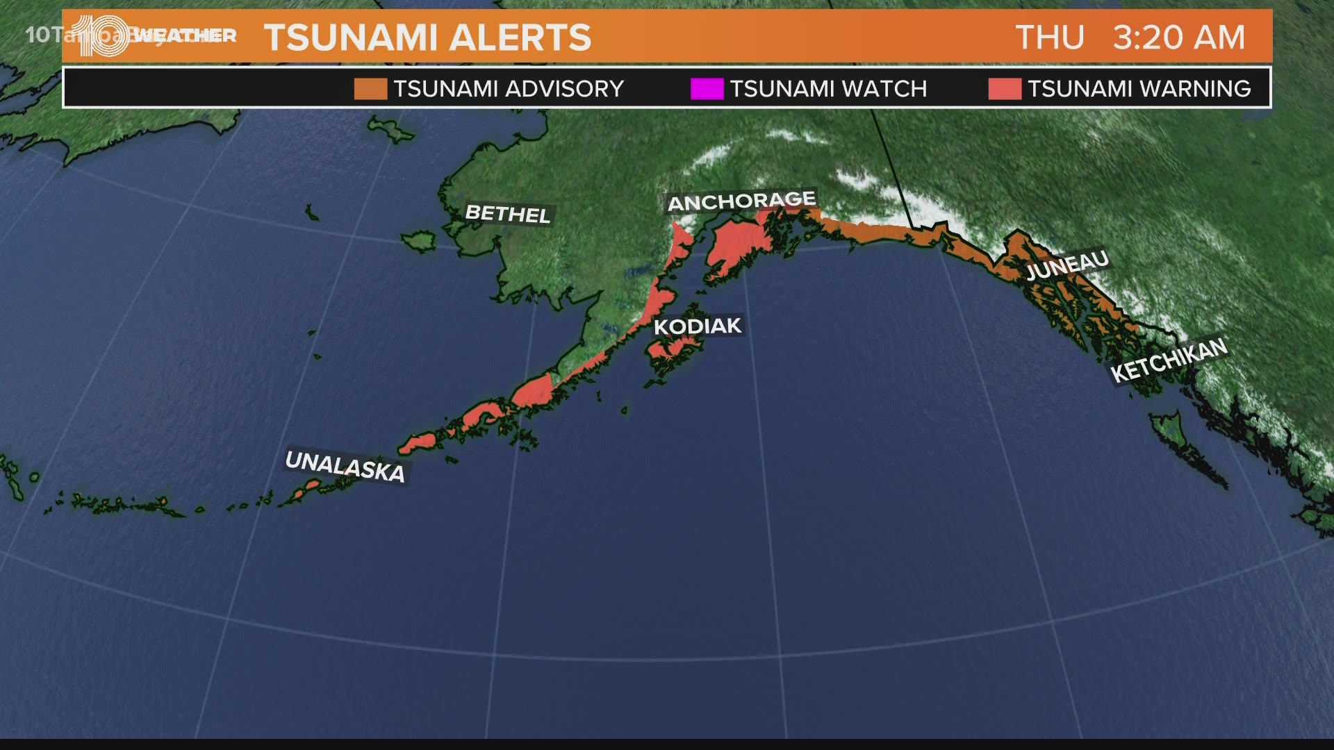 8 2 Magnitude Hits Off Alaska Tsunami Warnings Canceled King5 Com