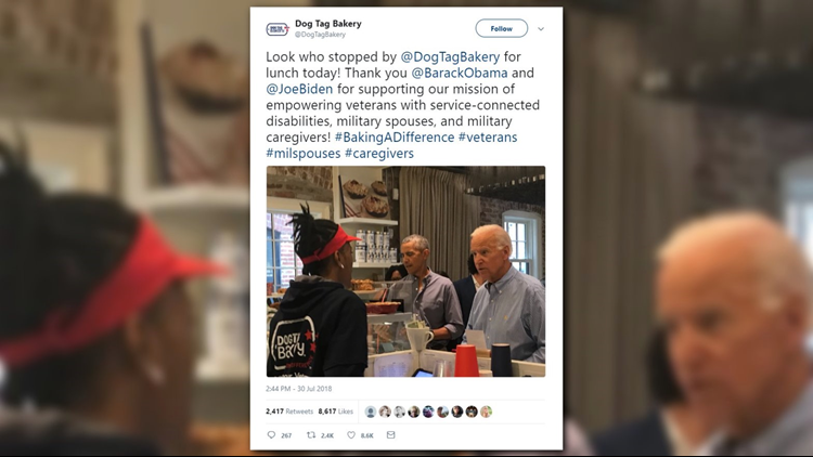 Spotted Barack Obama And Joe Biden Grab Lunch Together In