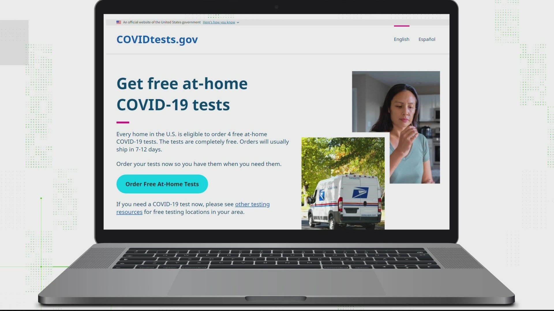 Free at-home COVID-19 tests from the federal government now