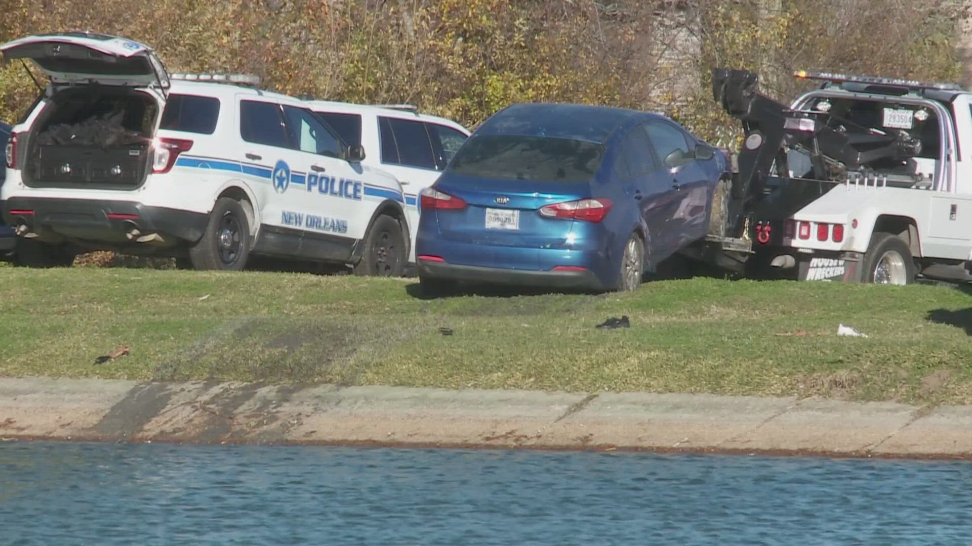 There was a heavy police presence at the Bayou surrounding that recovery, including what appeared to be at least one homicide detective.