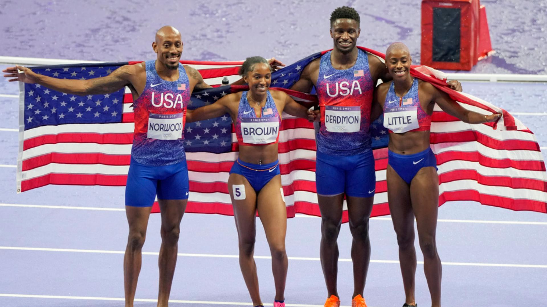 Paris Olympics Results in the 4x400 mixed relay finals