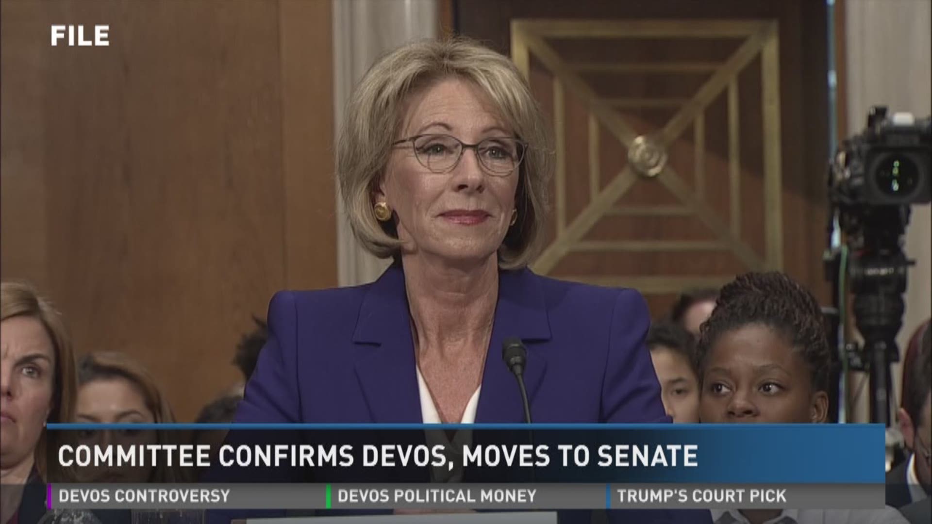 Betsy DeVos confirmation as Secretary of Education now goes to the full Senate